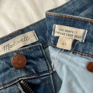 Madewell The Perfect Vintage Crop Jean 27